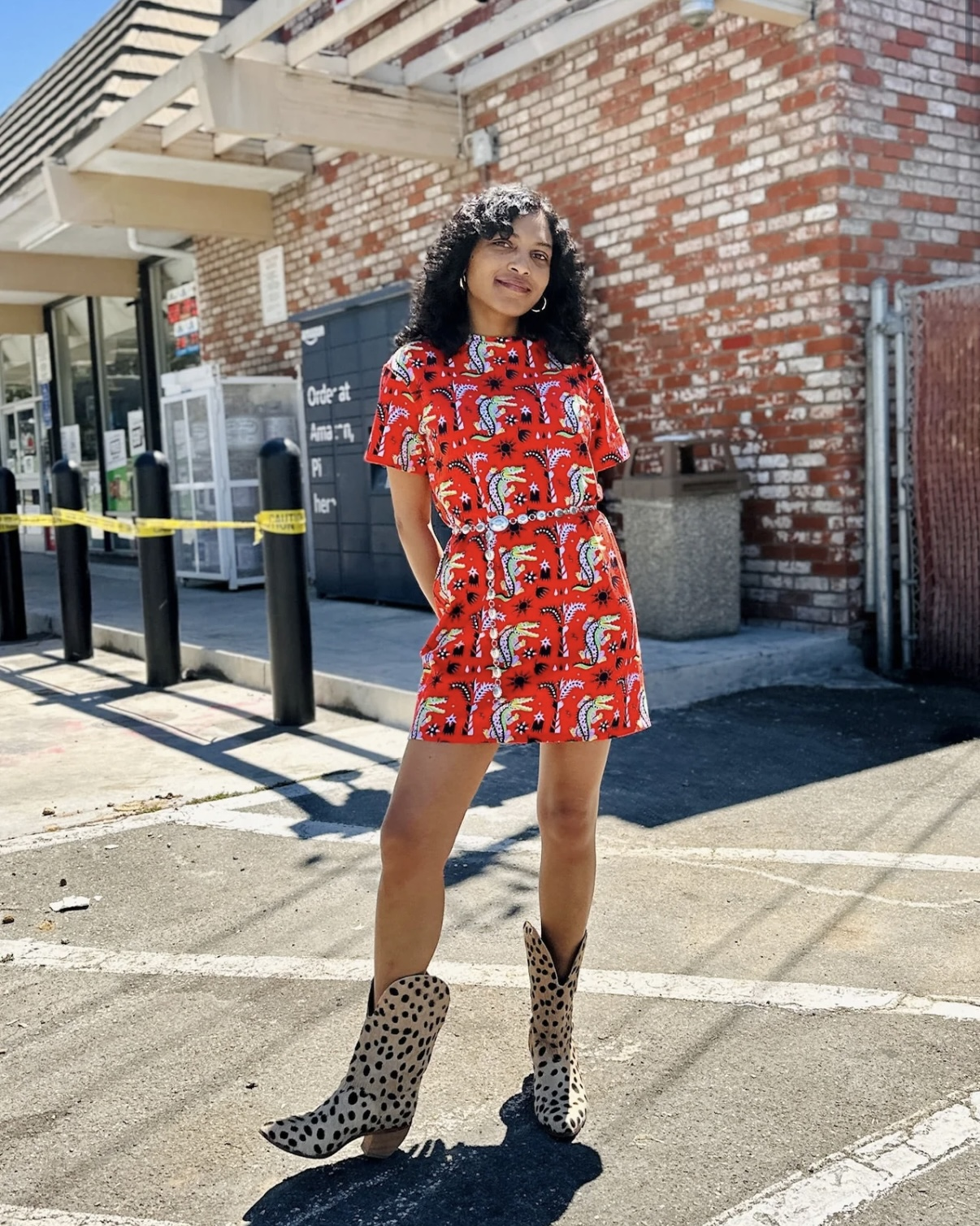 Nooworks Tee Dress in Crocodilo