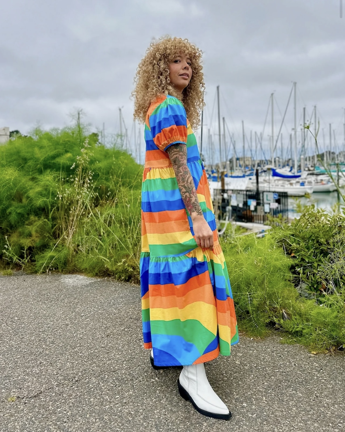 Nooworks Inanna Dress in Sunset Valley