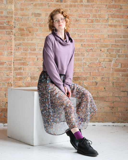 Wulfka Pavlova Sheer Skirt with Sewn-In Bloomers