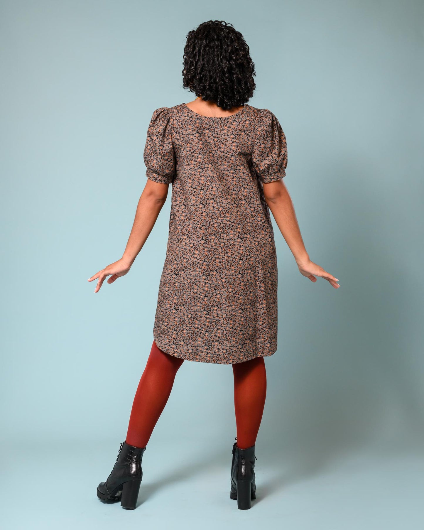 Squasht Winifred Shift Dress in Efflorescent Lava