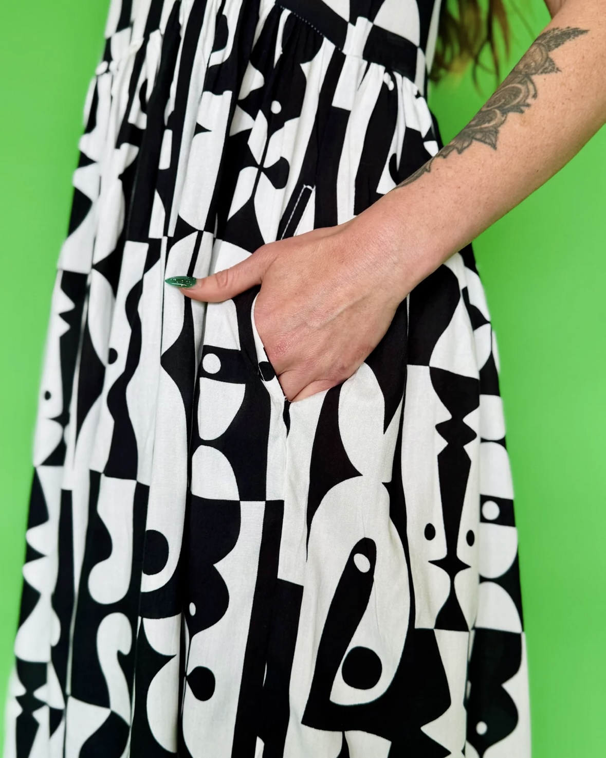 Nooworks Rayon Naomi Dress in Illusions