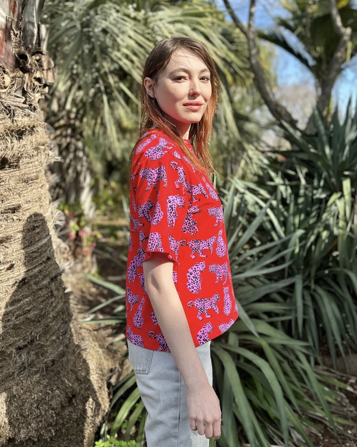 Nooworks Oversized Tee in Sondler Cat