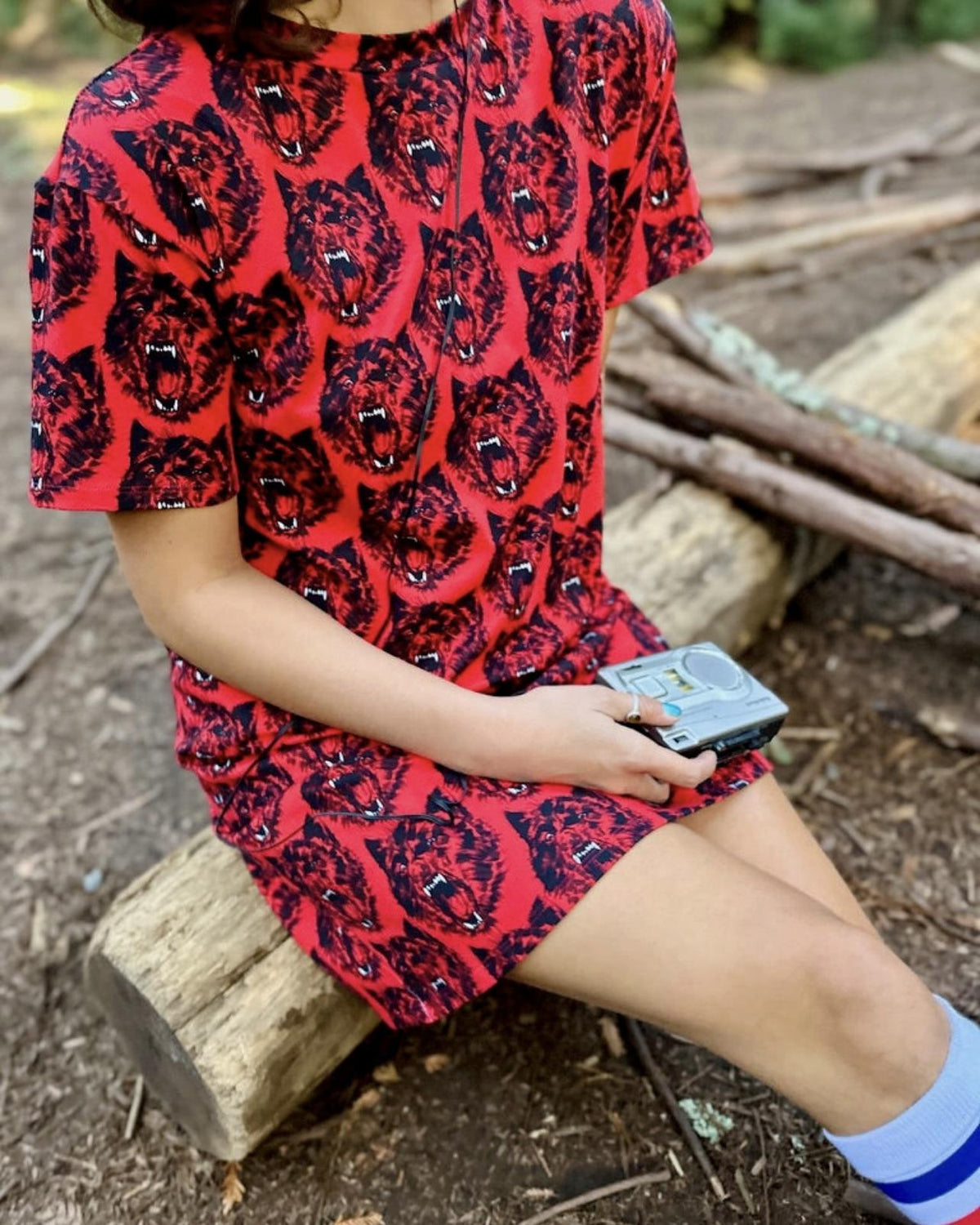 Nooworks Tee Dress in Wolverine