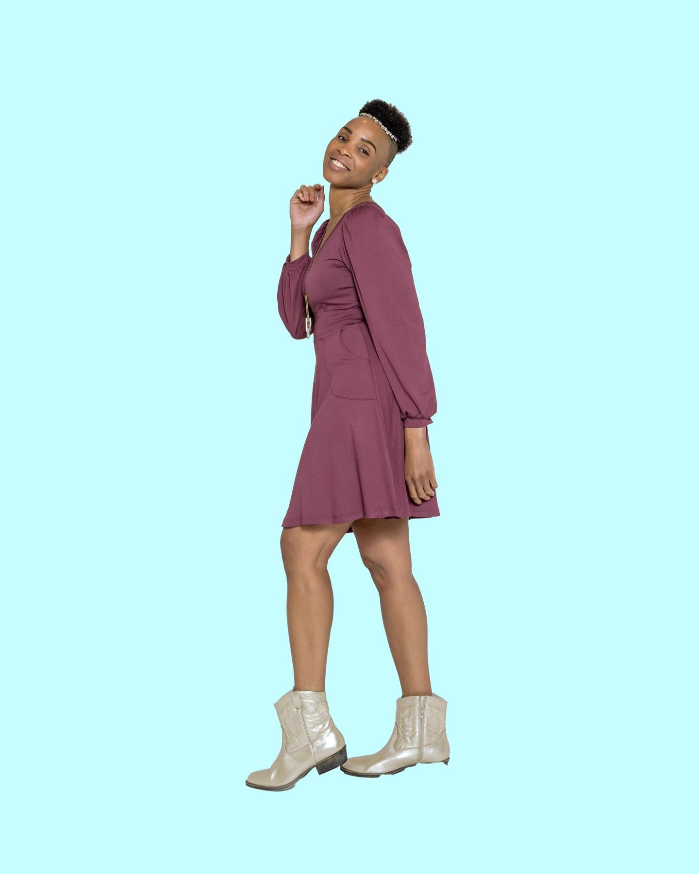 Squasht Olivia Dress in Boysenberry - SALE - Size XS