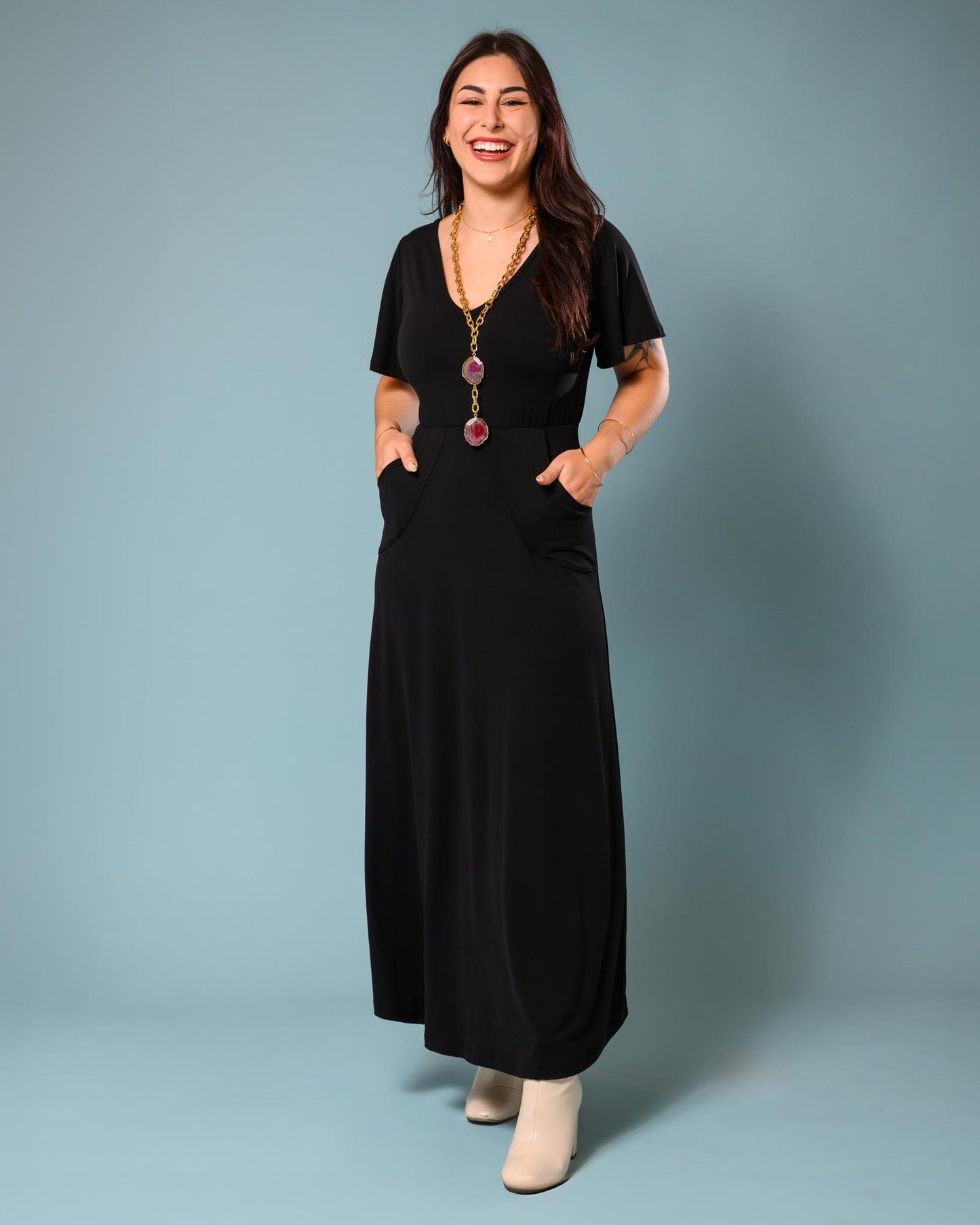 Squasht Lillia Maxi Dress in Black