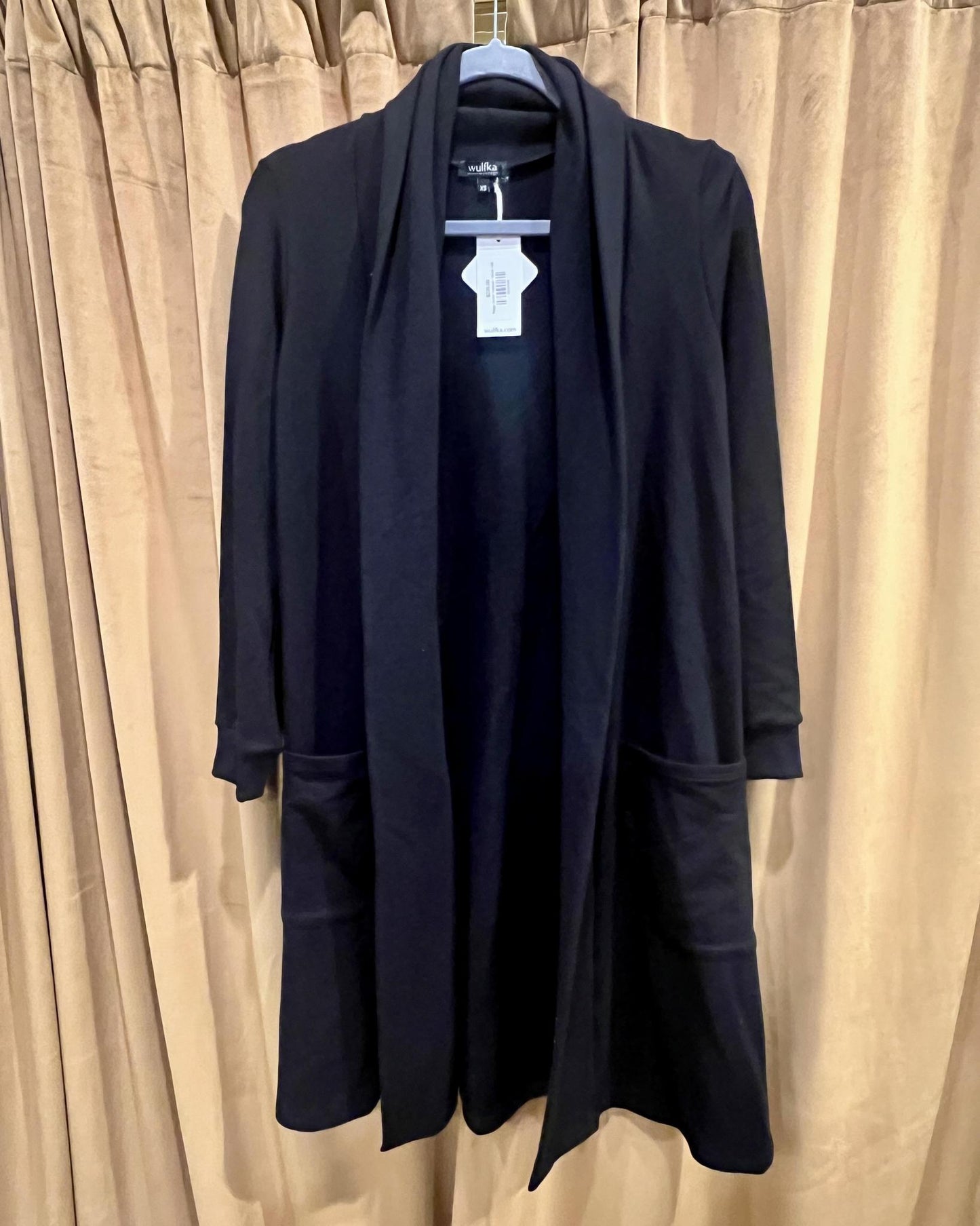 Wulfka Peggy Duster Cardigan/Jacket in Black