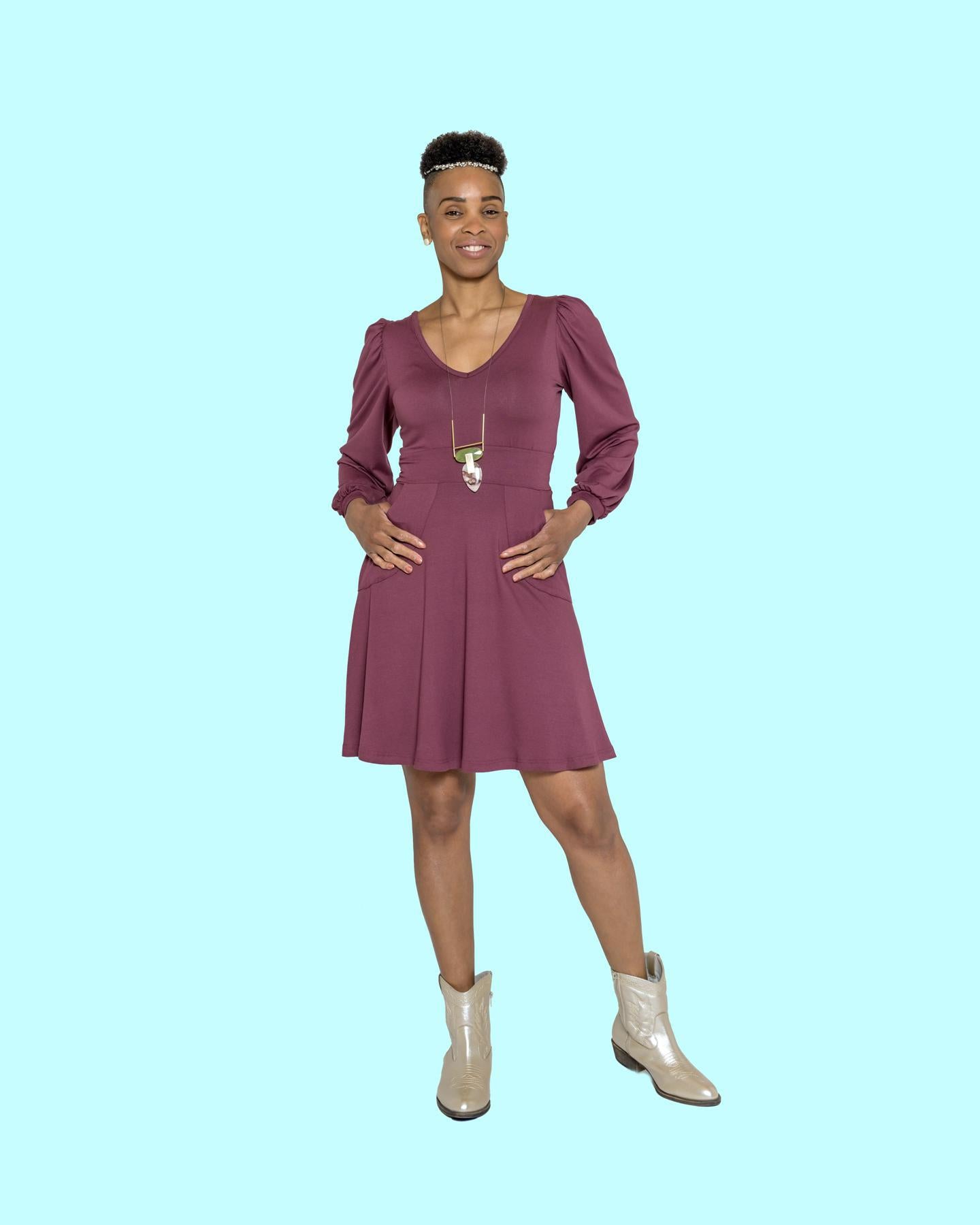 Squasht Olivia Dress in Boysenberry - SALE - Size XS