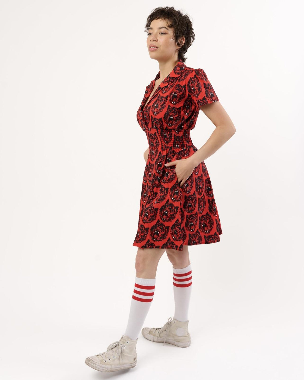 Nooworks Leah Dress in Wolverine