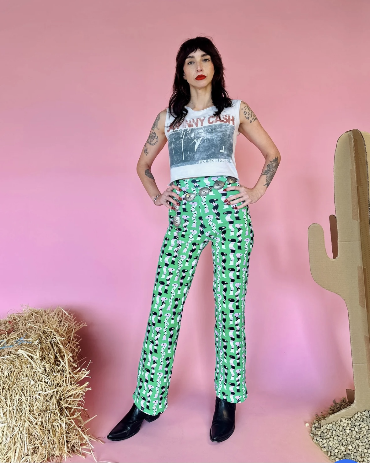 Nooworks Palazzo Pants in Sssnakes