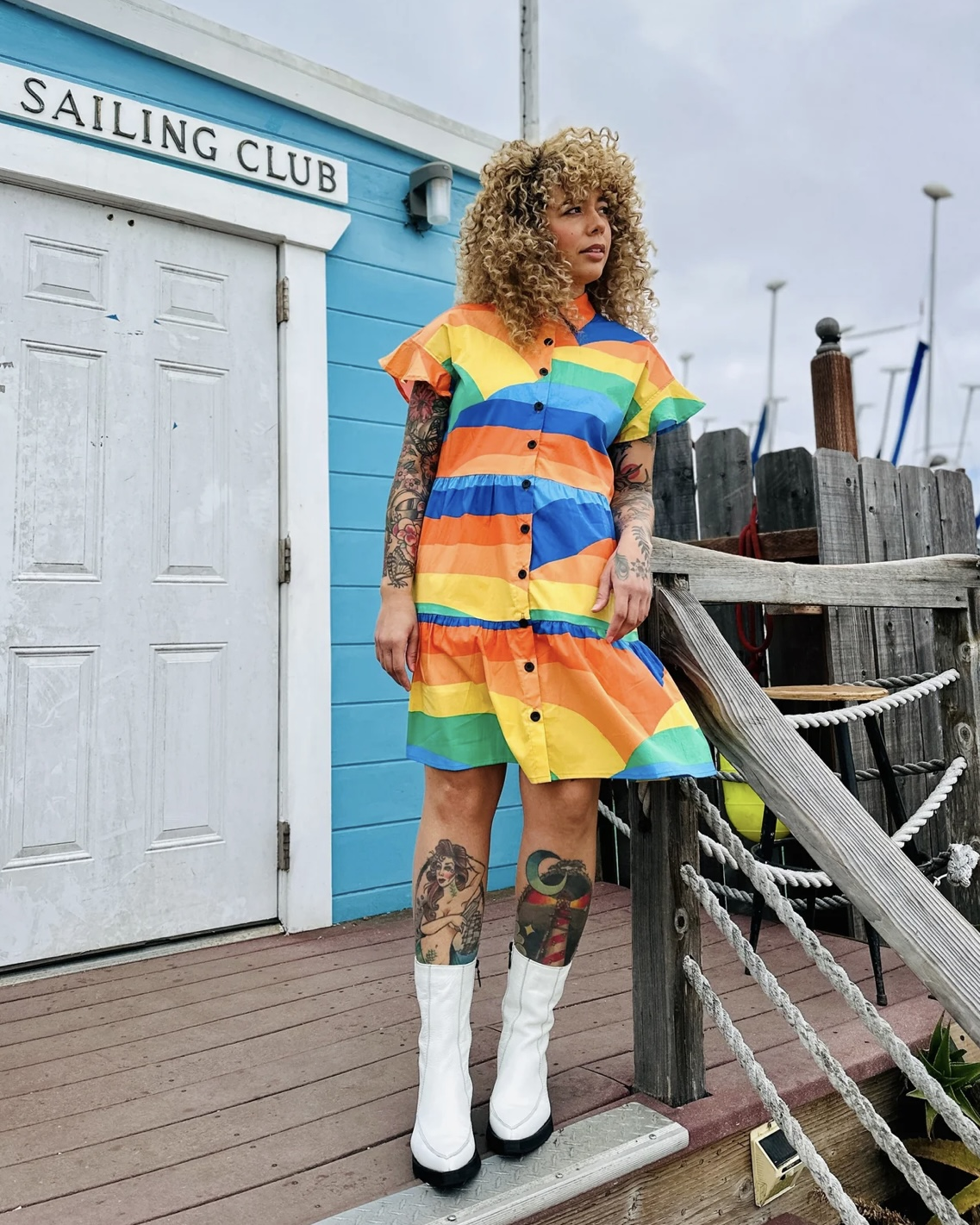 Nooworks Eloise Dress in Sunset Valley