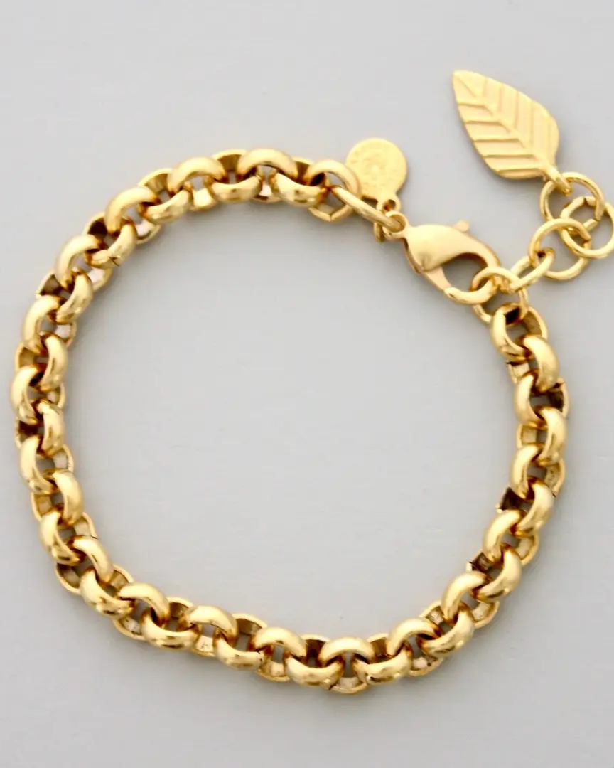 David Aubrey Gold Link Chain Bracelet
