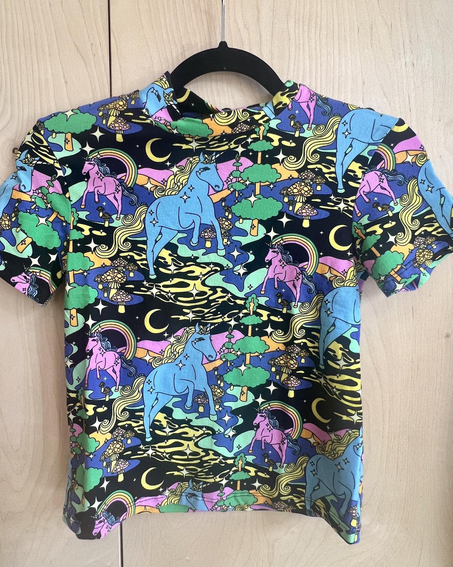 Nooworks Mock Neck Unicorn Forest