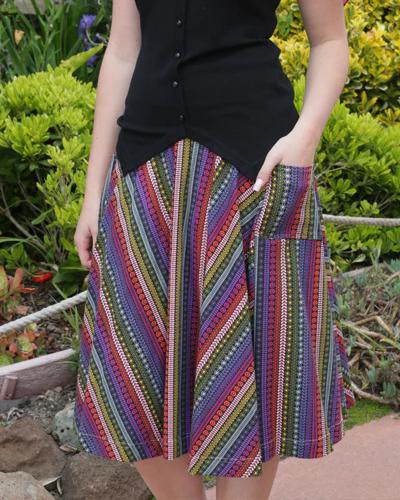 Effie's Heart Sojourn Skirt in Folk Print
