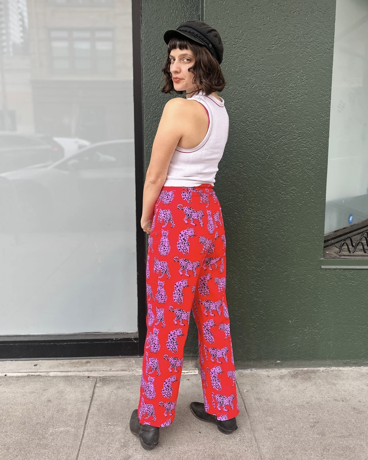 Nooworks Casual Bell Pants in Sondler Cat - Size Small, XL, 2XL
