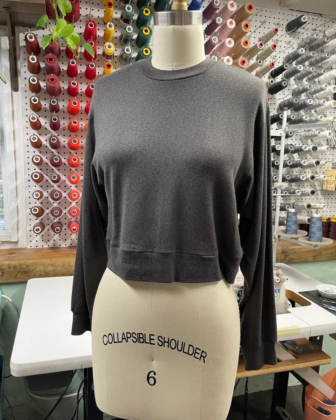 Wulfka Luxe Ilana Sweater in Slate Gray