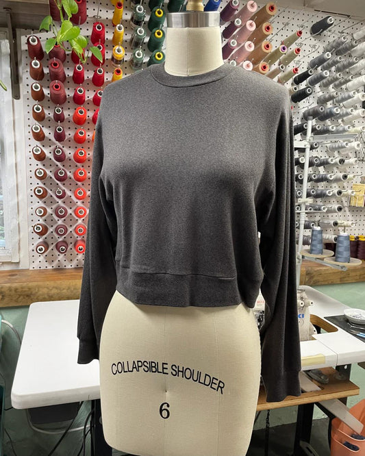 Wulfka Luxe Ilana Sweater in Slate Gray