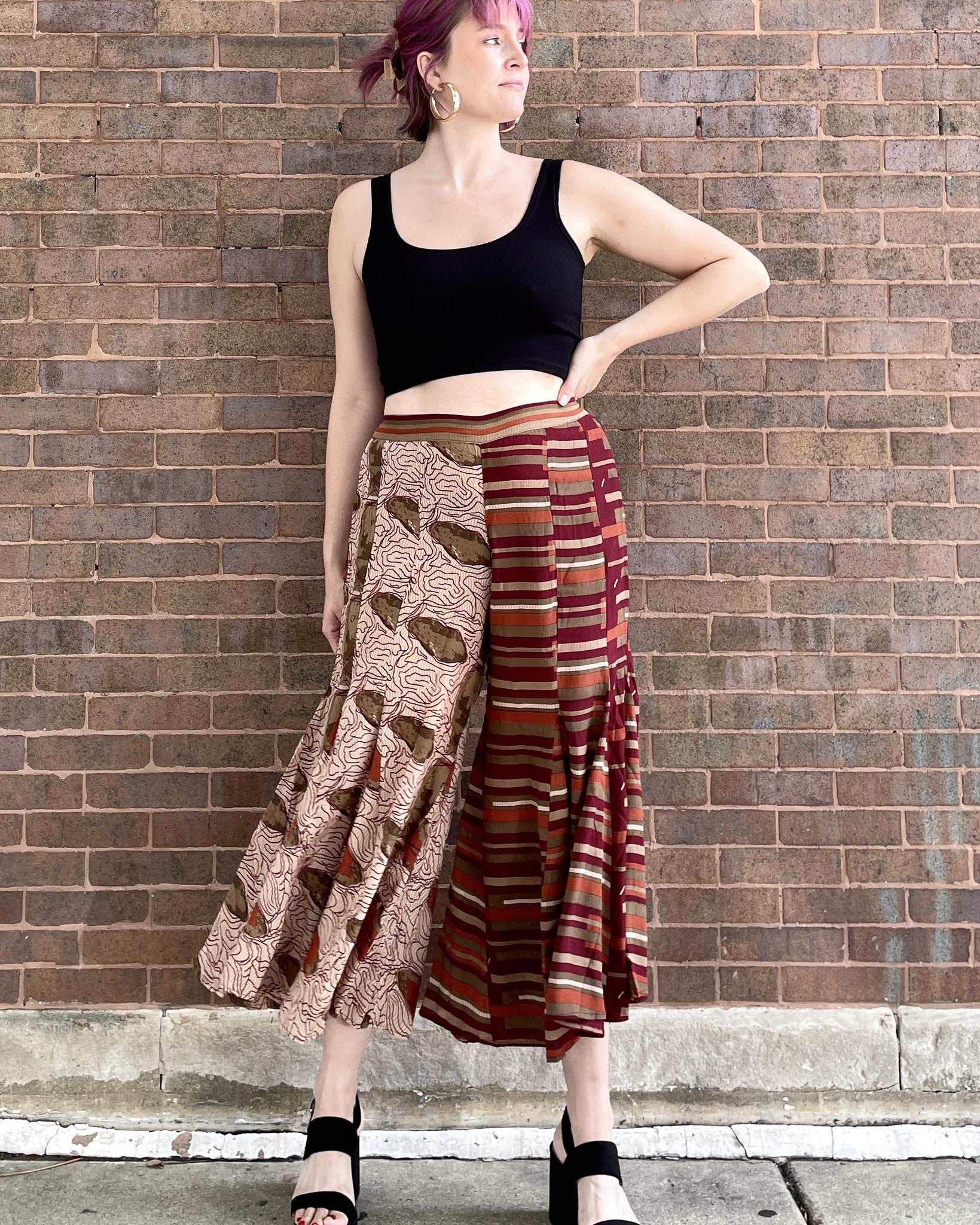 Indie Ella Marlee Bohemian Silk Flared Pants in Canyon - Size Medium/L –  Squasht Boutique