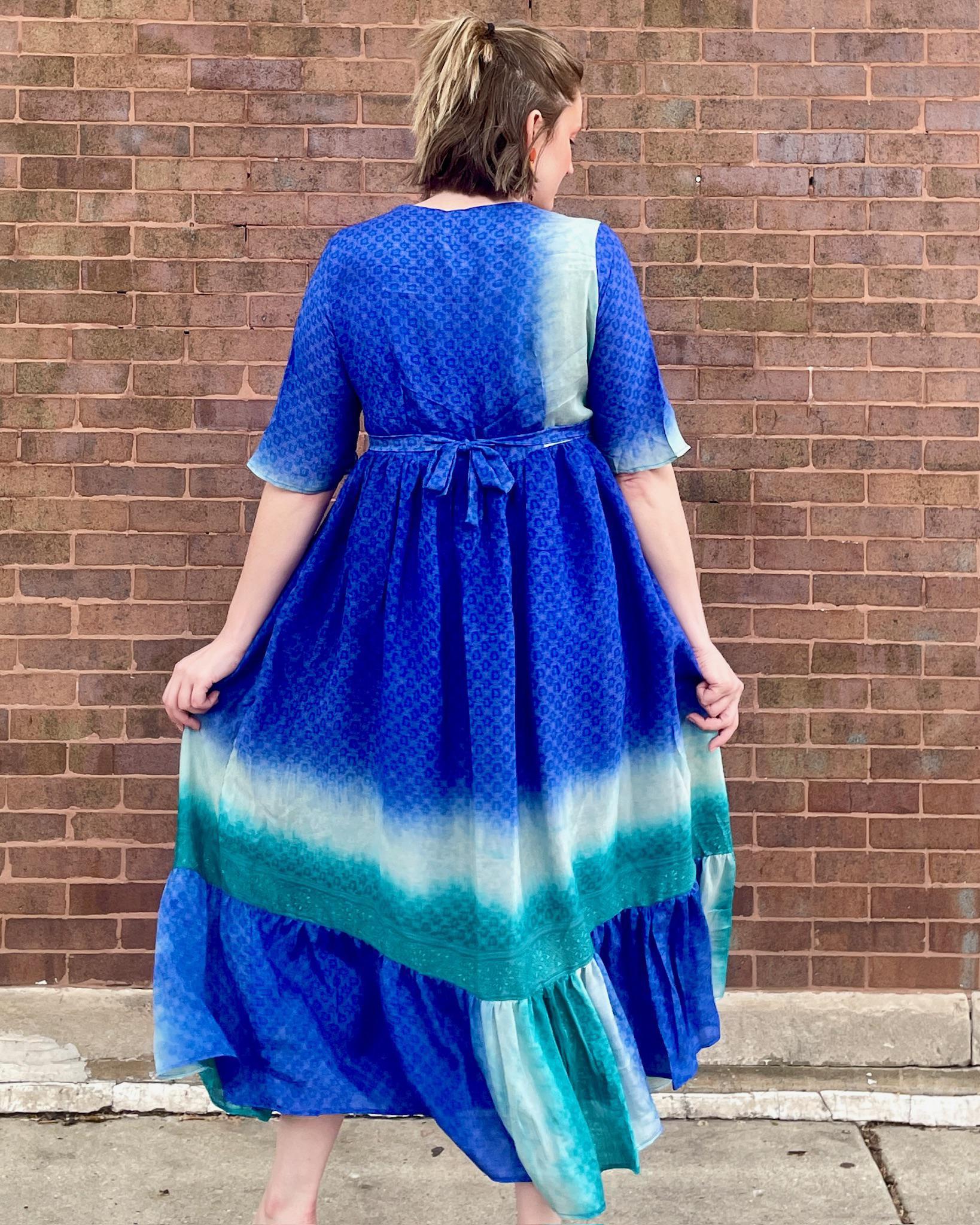 Indie Ella Maiden Maxi Dress in Ocean Blues - SALE Indie Ella Maiden Maxi Dress in Ocean Blues - SALE