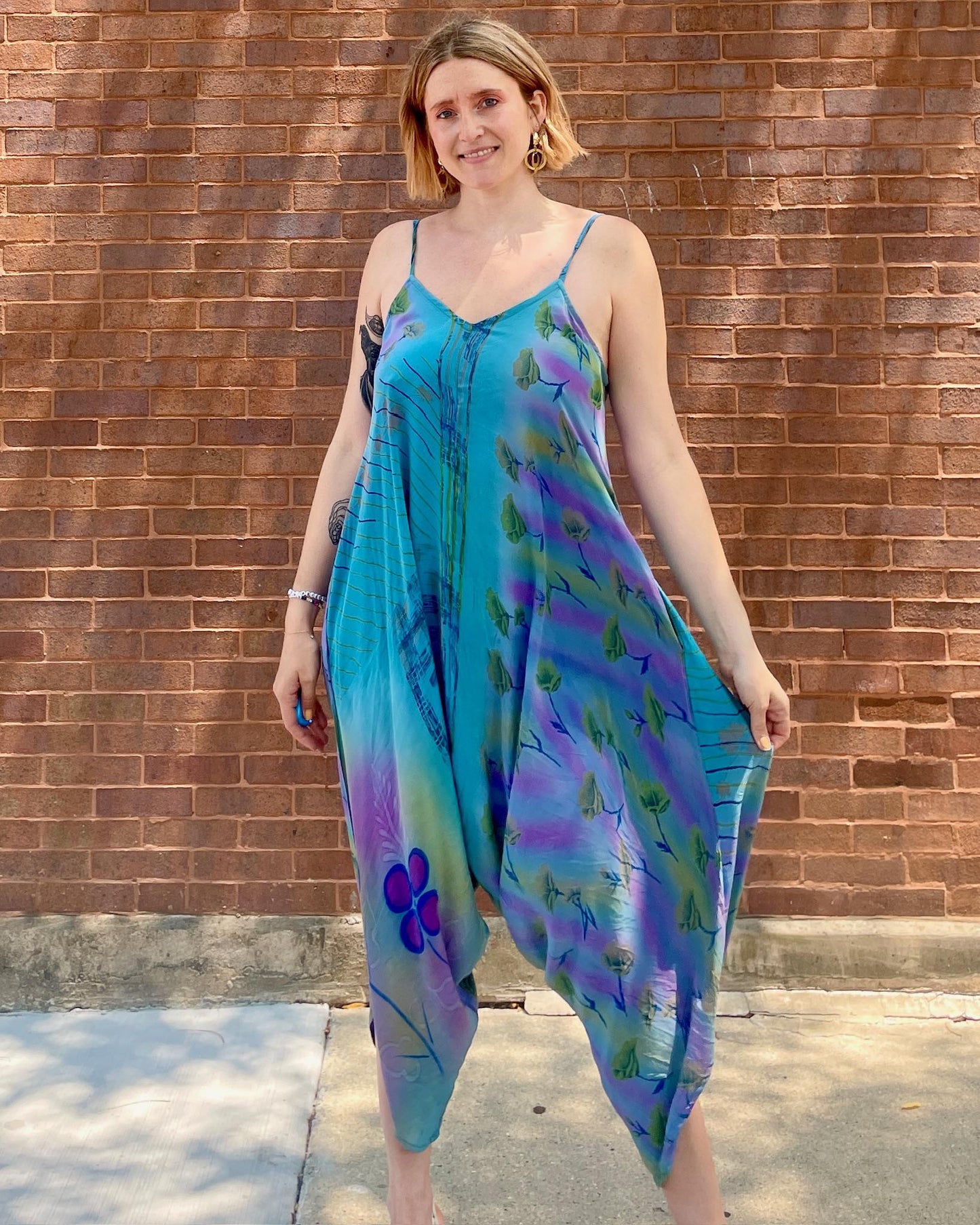 Indie Ella Diva Silk Romper in Calypso