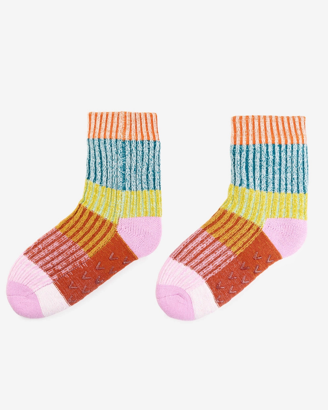 Verloop Mosaic House Socks in Rust Lilac