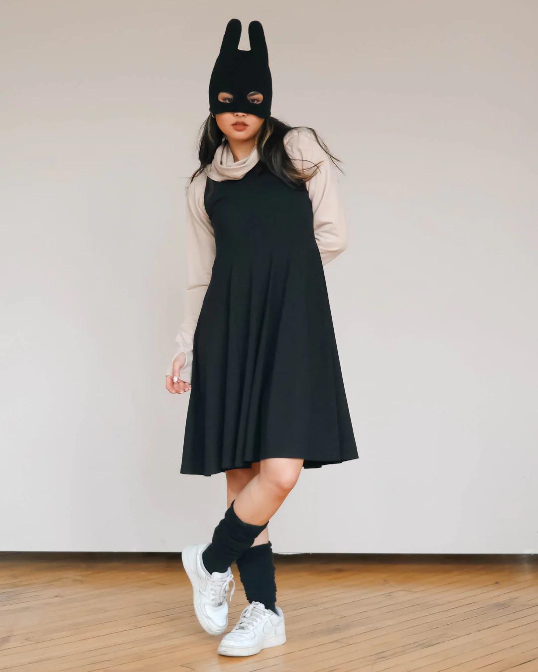 Wulfka Adria A-Line Dress in Black - SALE