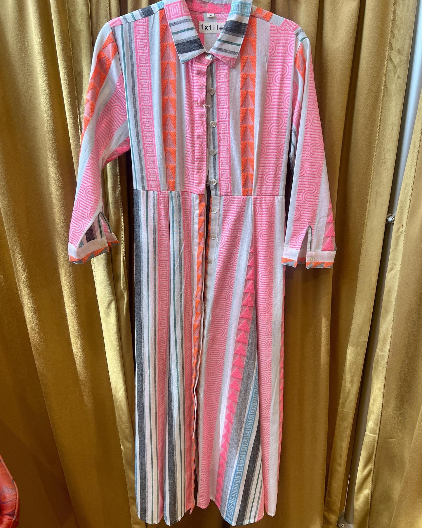 Txtile Button Down Woven Shirt Dress - Size Medium - for Jen F