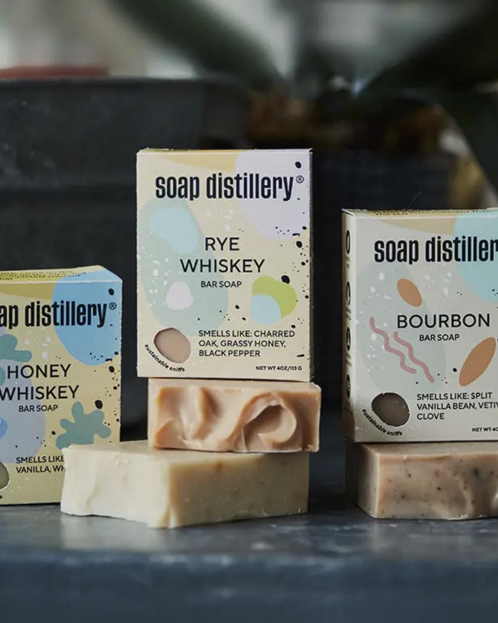 Soap Distillery Honey Whiskey Bar Soap
