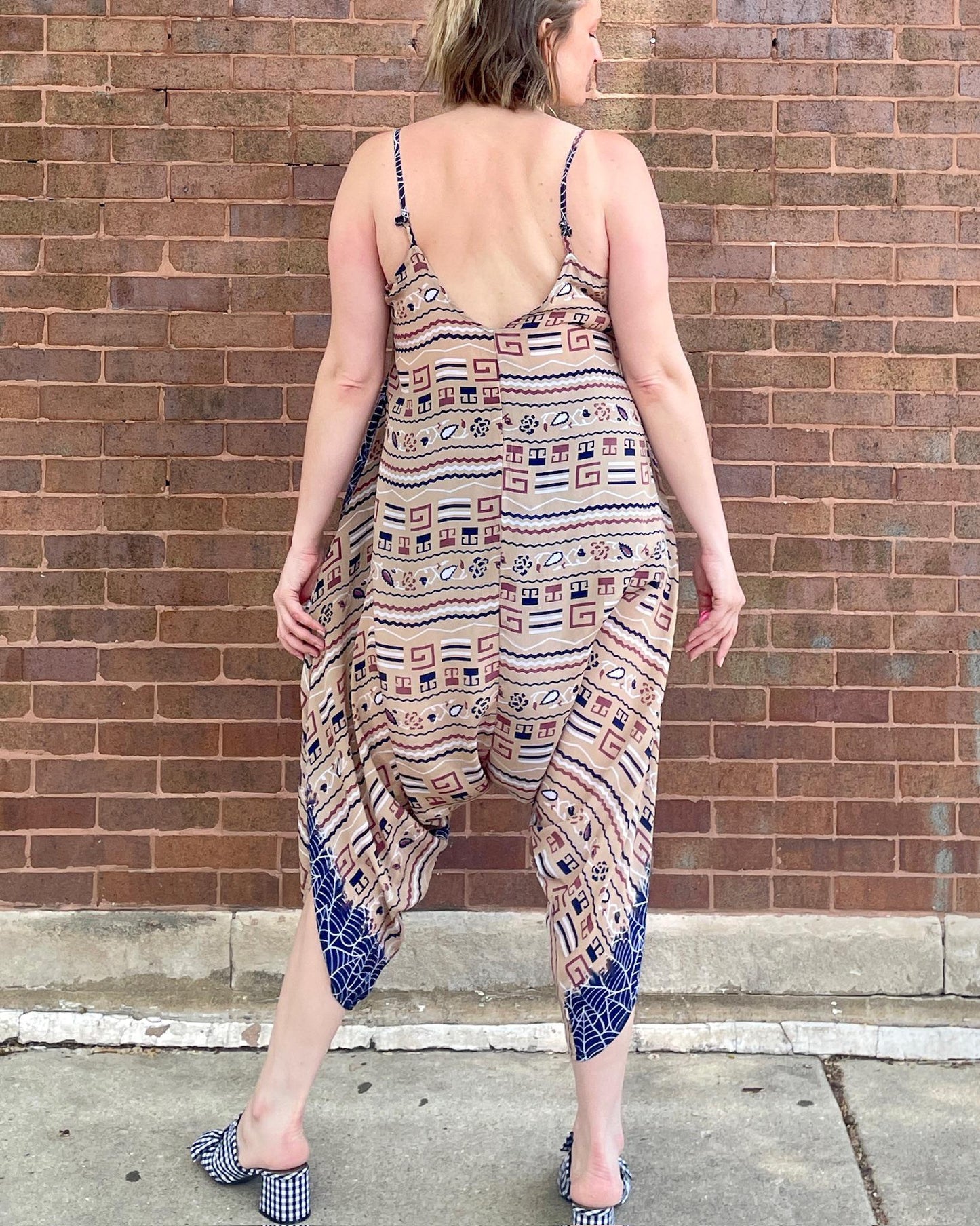 Indie Ella Diva Silk Reversible Romper in Shalala