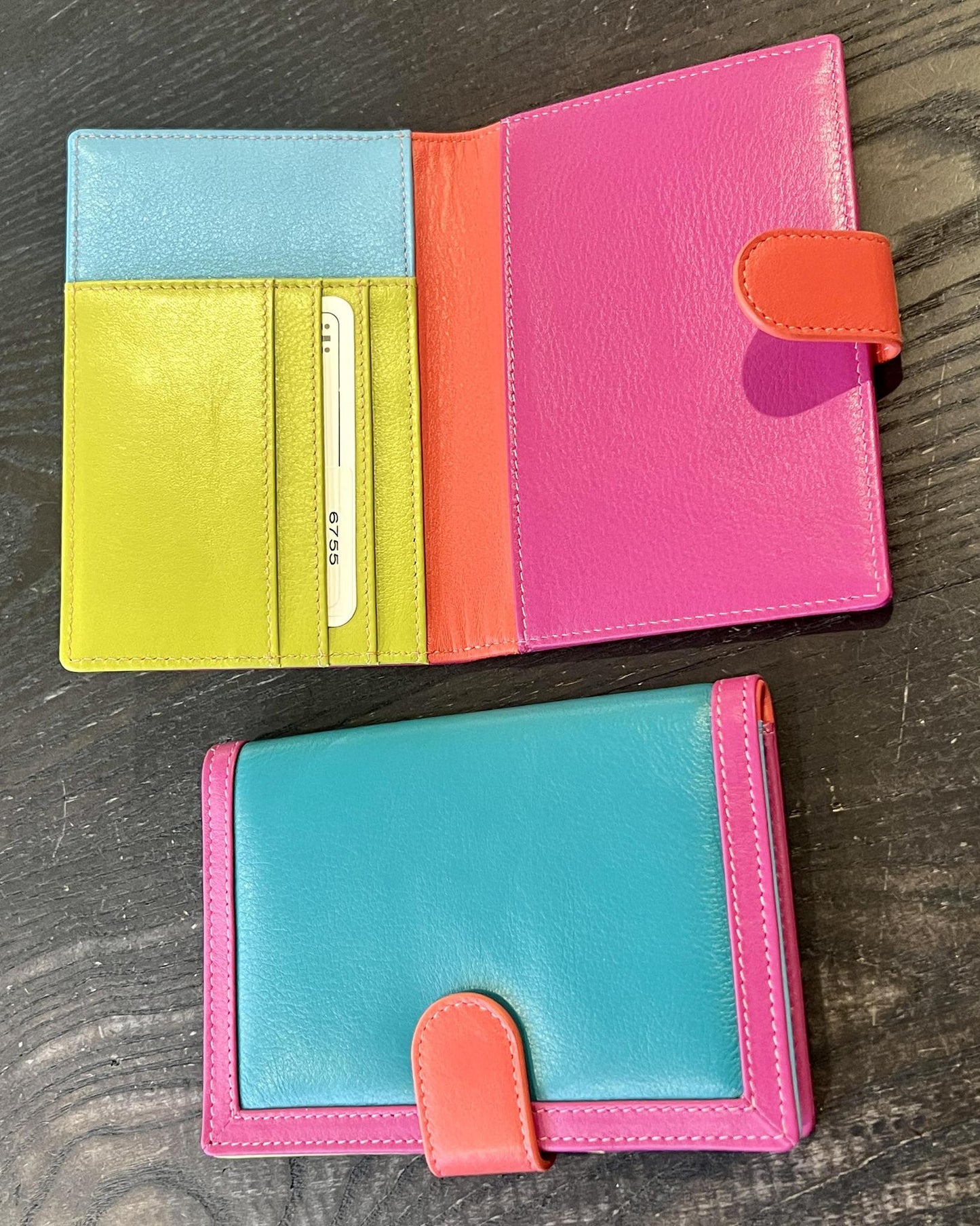 ili Multi Color Passport Wallet in Paradise Multi