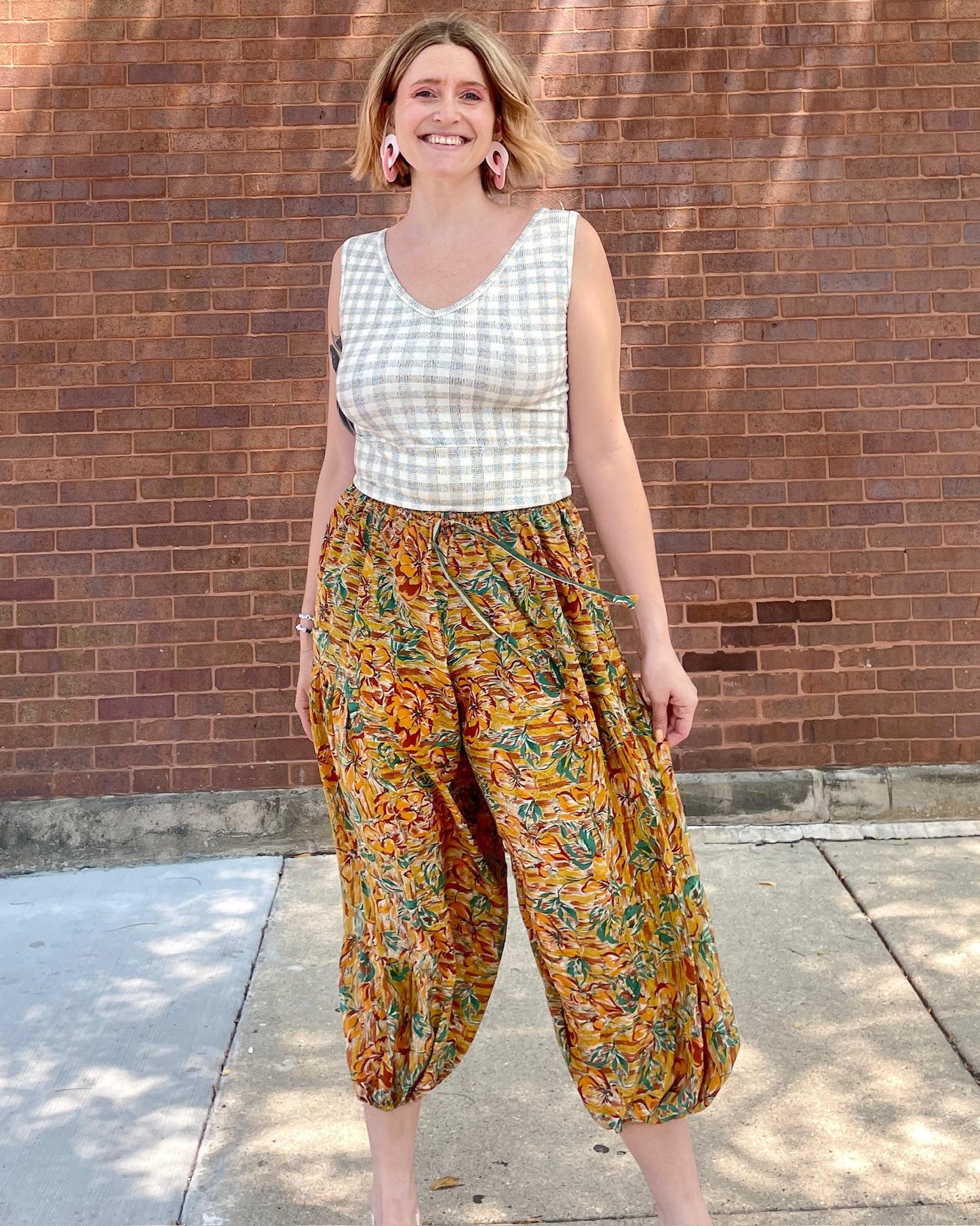 Indie Ella Balaree Pants Marigold Floral