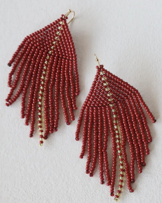 Fosterie Raya Wine Earrings