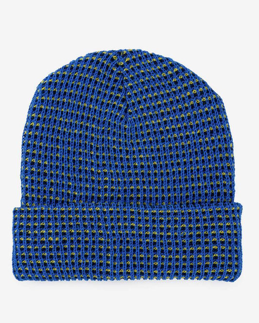 Verloop Simple Grid Rib Knit Beanie Hat in Cobalt