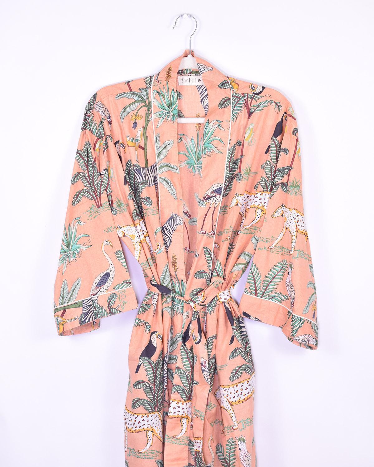 Txtile Lightweight Cotton Robe - Sunrise Safari