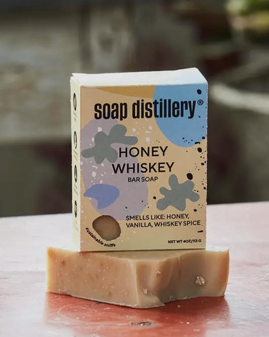 Soap Distillery Honey Whiskey Bar Soap