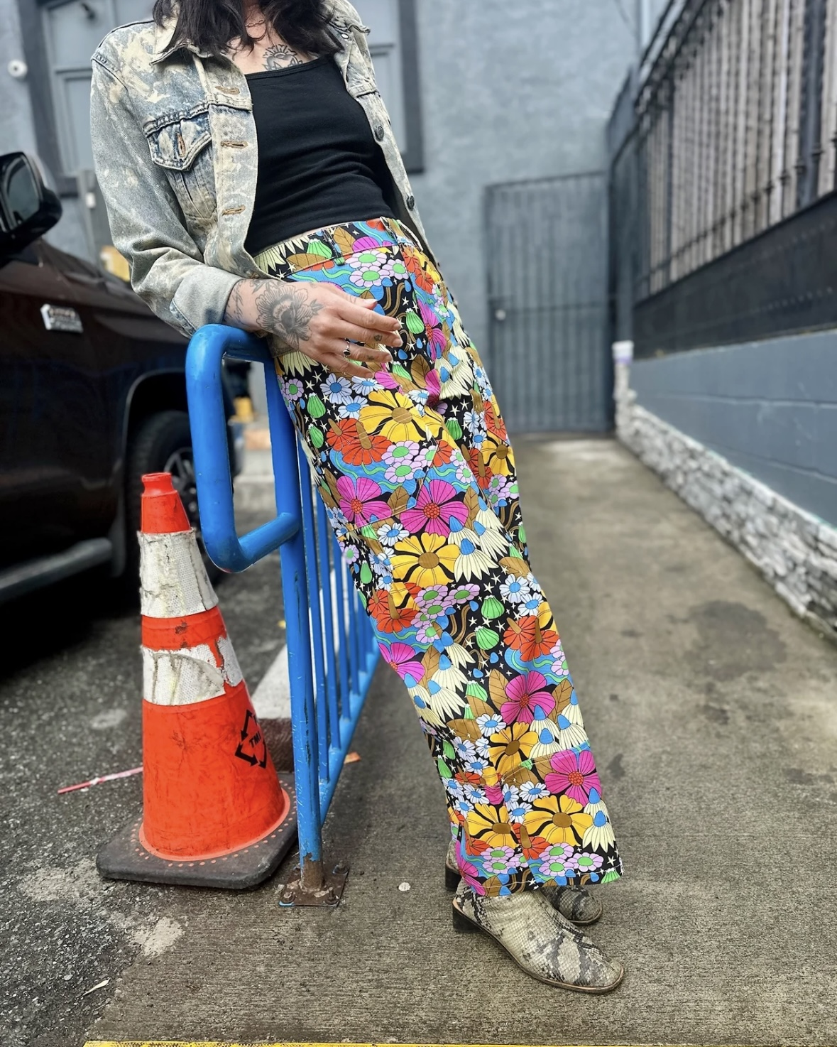Nooworks Skater Pant in Cosmic Floral