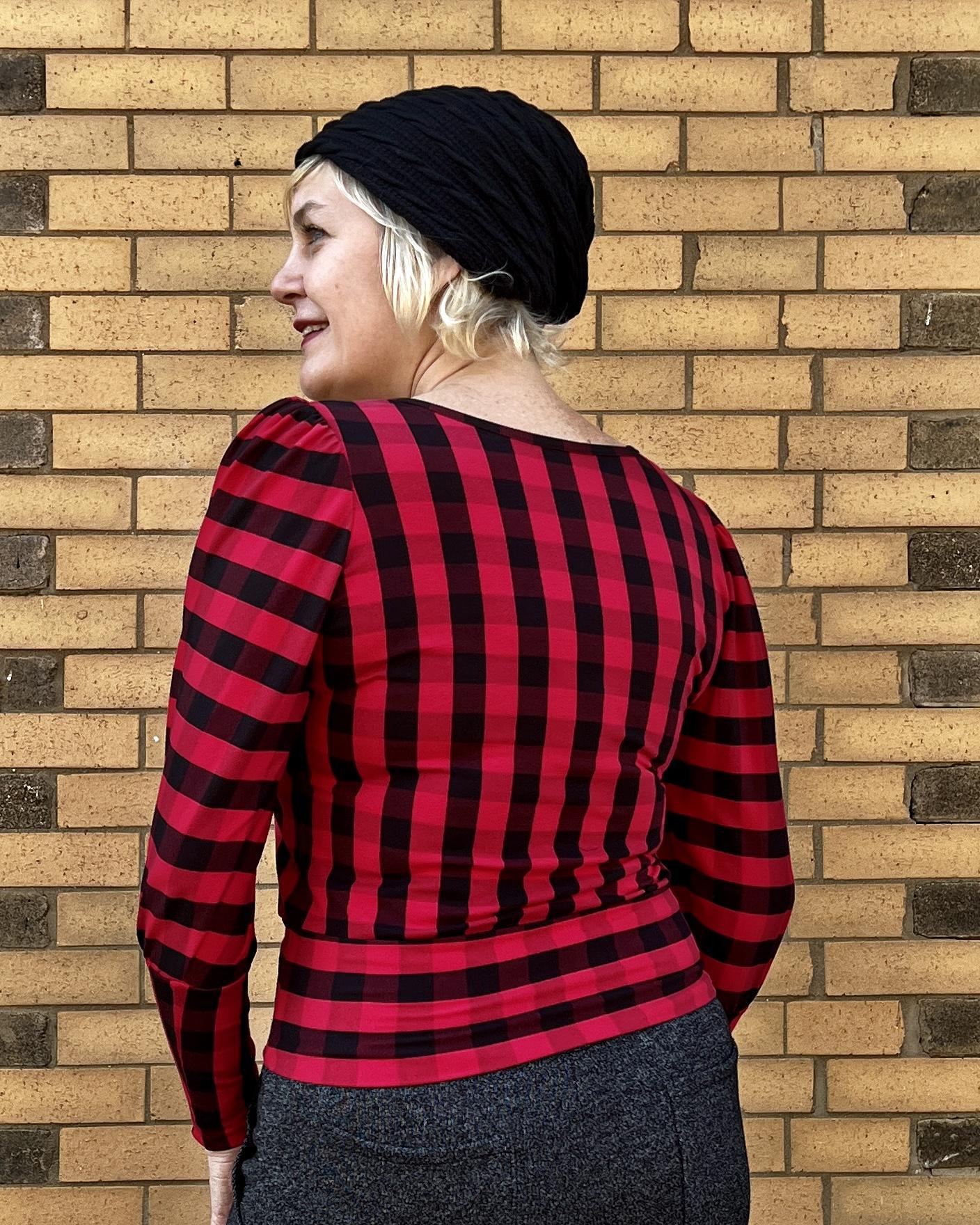 Squasht Debbie Top Red and Black Lumberjack Plaid