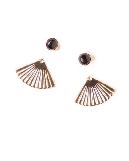 Michelle Starbuck Mini Pleat Jackets with Onyx Studs