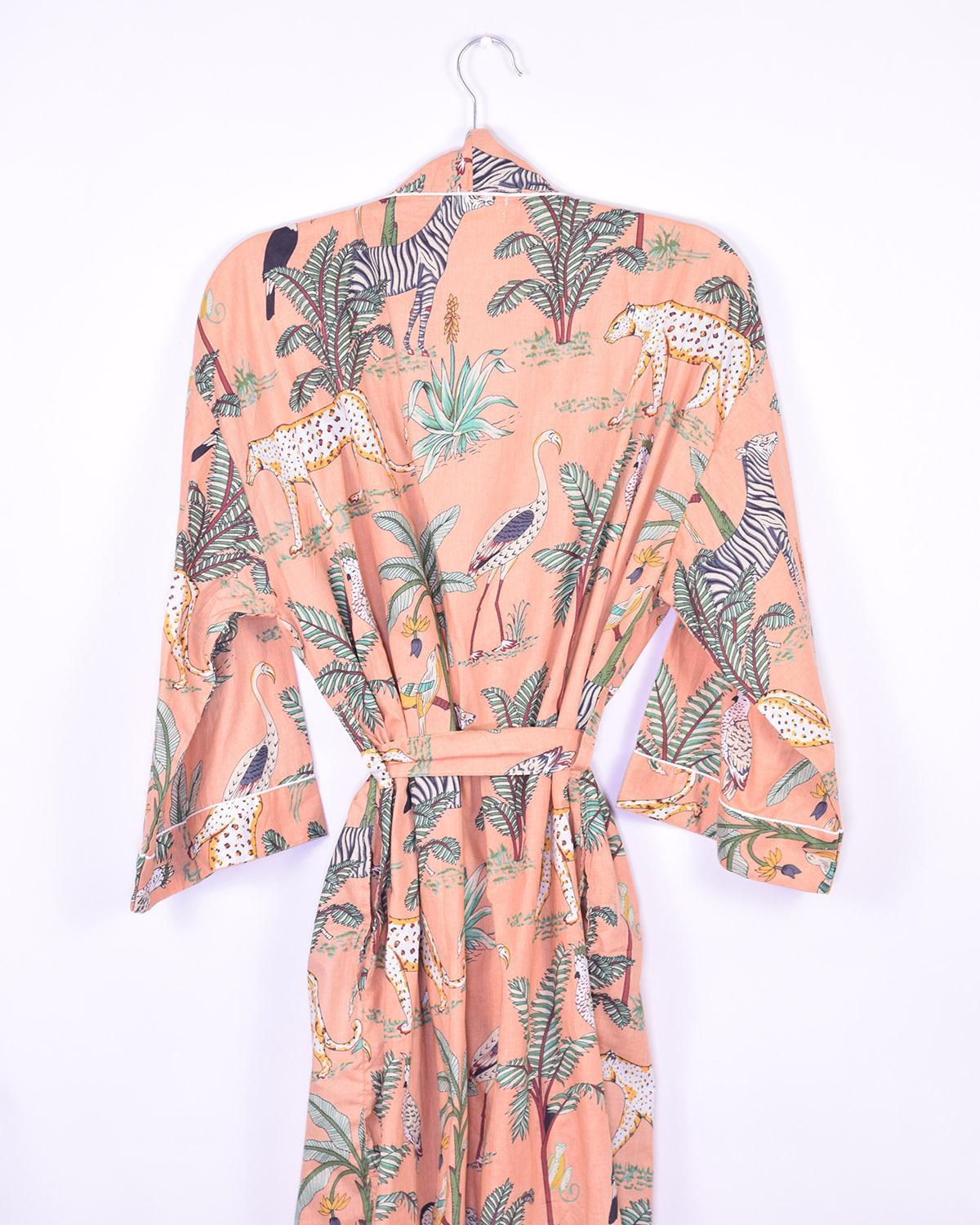 Txtile Lightweight Cotton Robe - Sunrise Safari