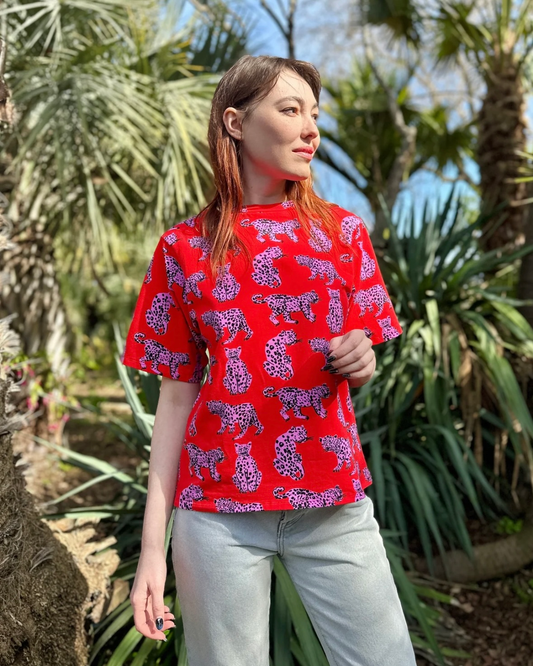 Nooworks Oversized Tee in Sondler Cat