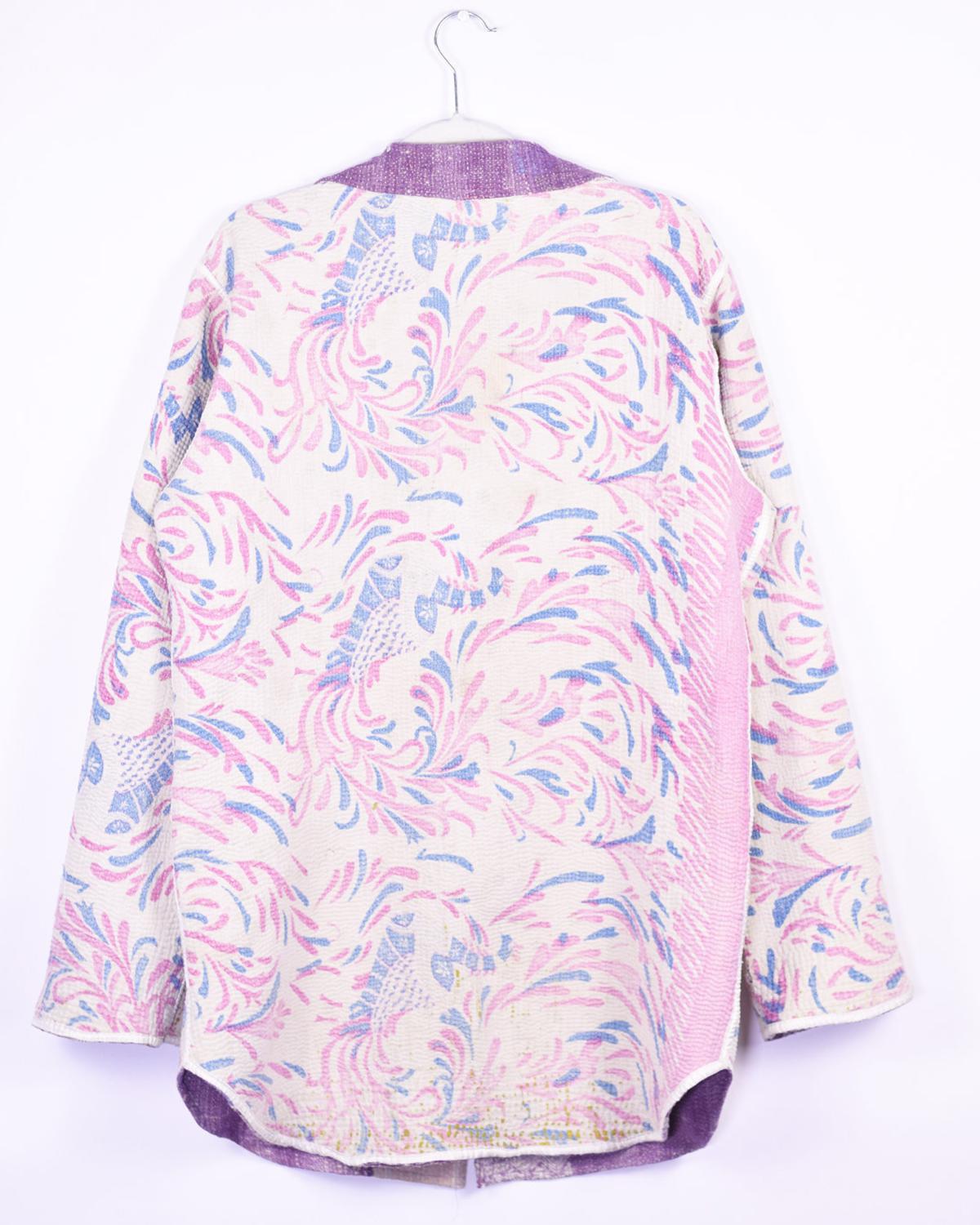 Txtile Frankie Quilted Reversible Driving Jacket - Soft Violets & Pinks