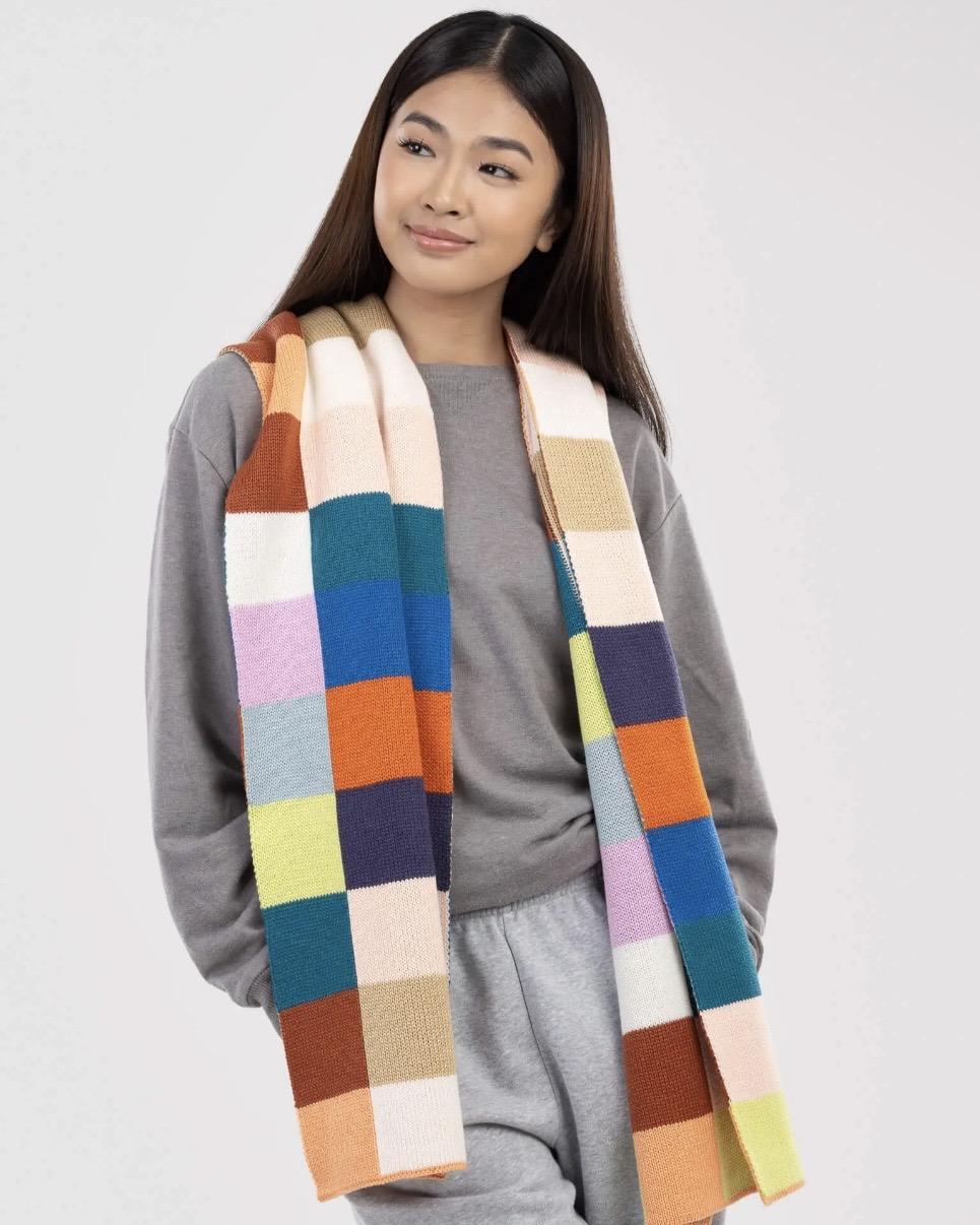 Verloop Color Patch Big Scarf in Desert