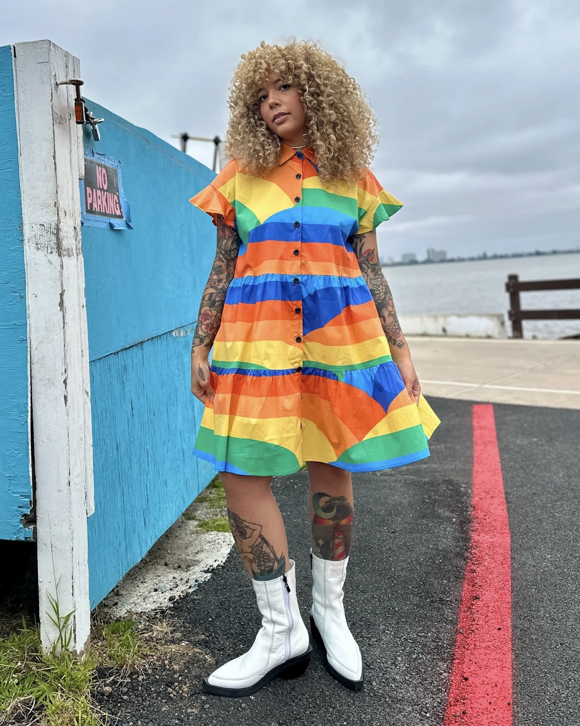 Nooworks Eloise Dress in Sunset Valley
