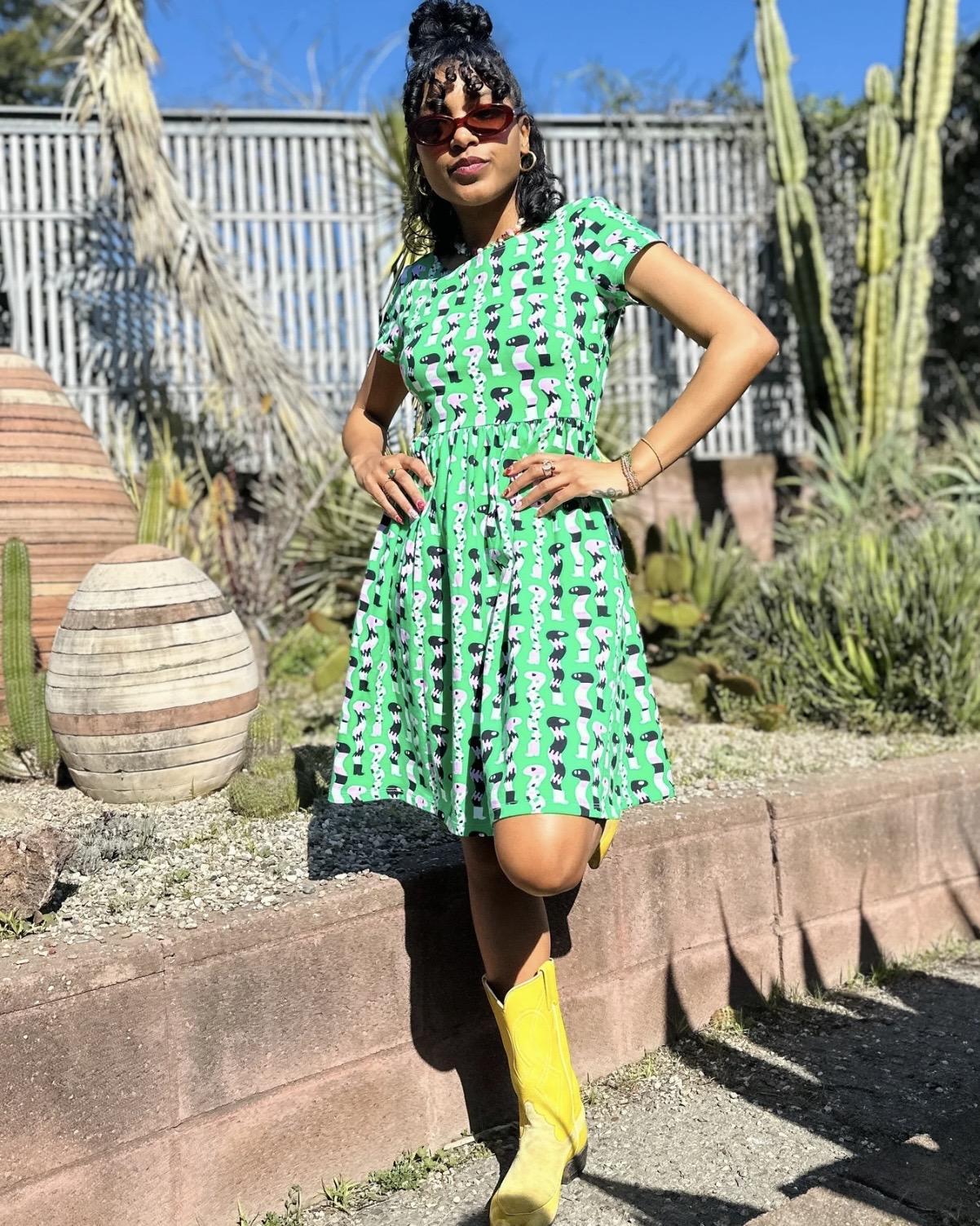 Nooworks Lucy Dress in SSSnakes - Size Small, Medium