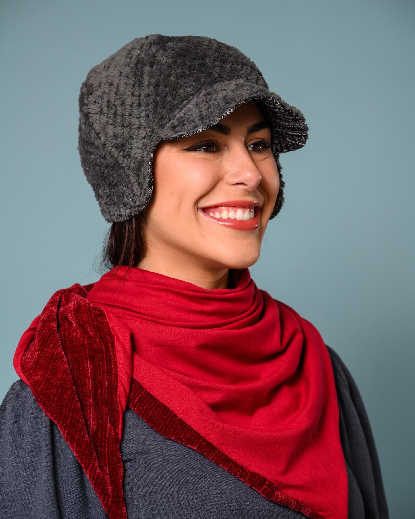 Squasht Darby Earflap Hat Merlot Wool Felt