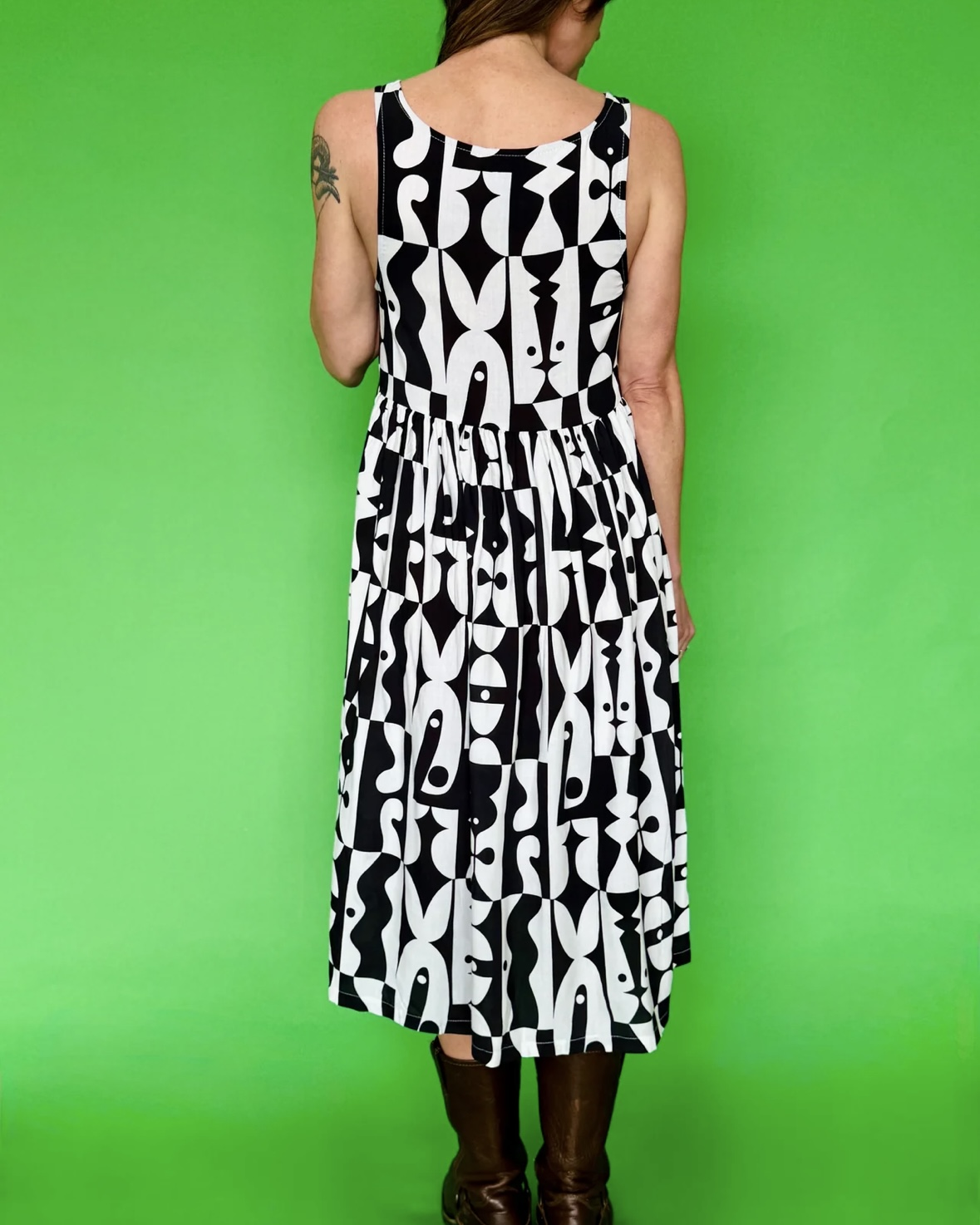 Nooworks Rayon Naomi Dress in Illusions