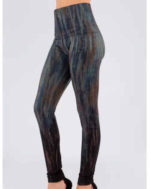 M Rena High Waist Leggings Abstract Print