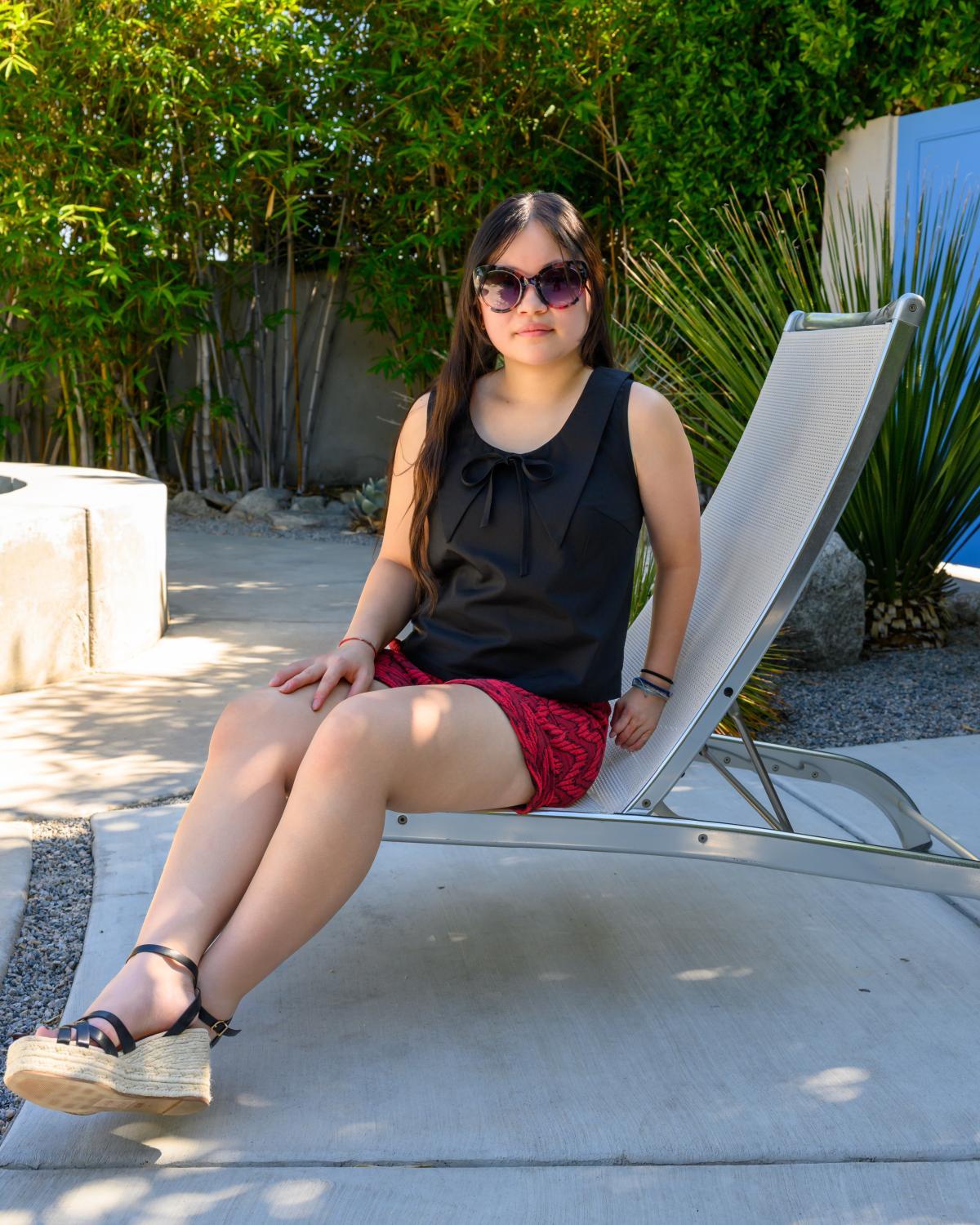 Squasht 70s Collared Tank in Solid Black with Collar & Bow