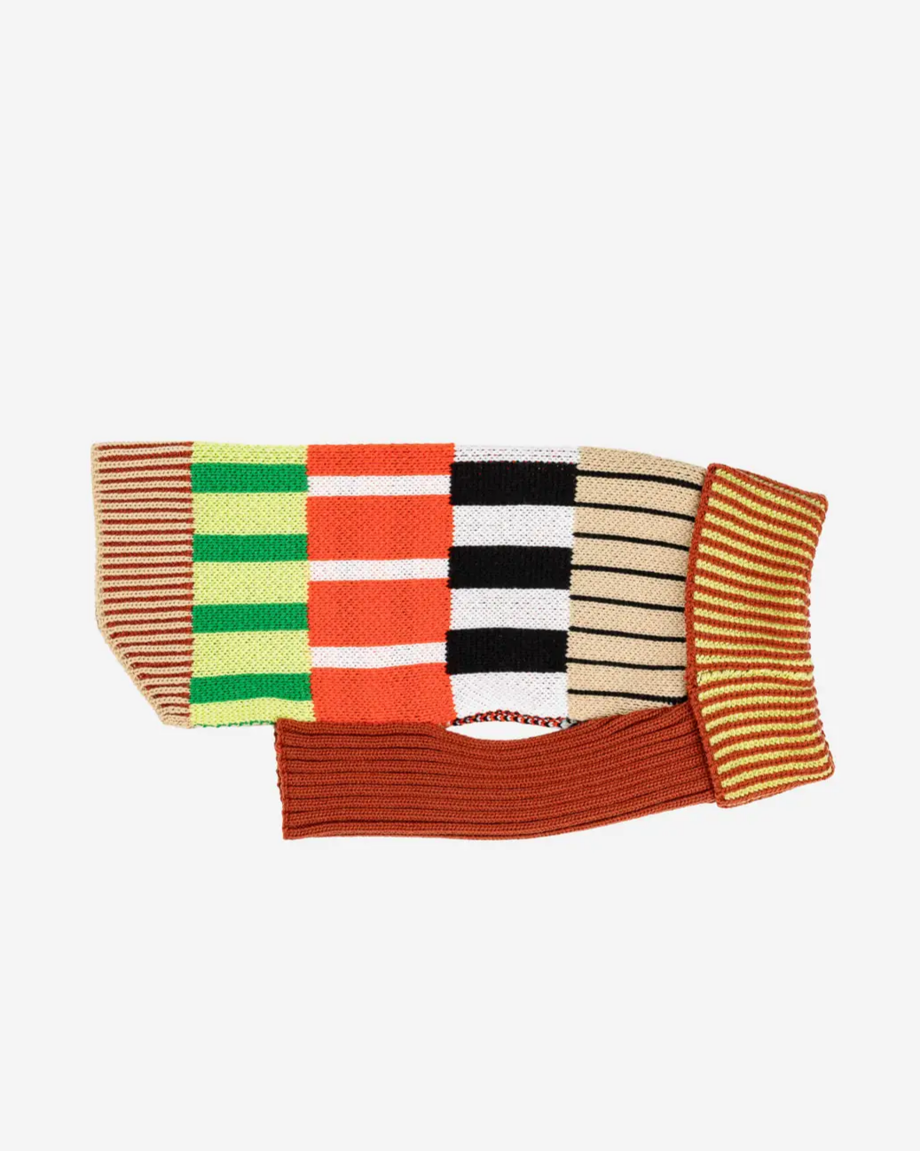 Verloop Patchwork Stripe Dot Dog Sweater - Sport