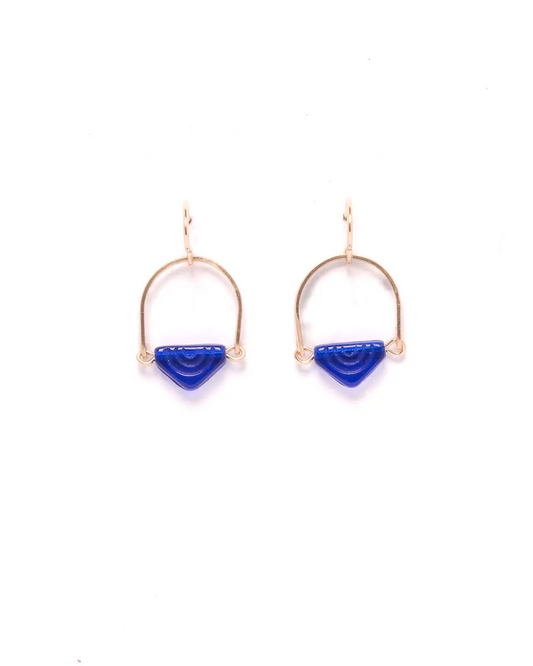Michelle Starbuck Cobalt Deco Earrings