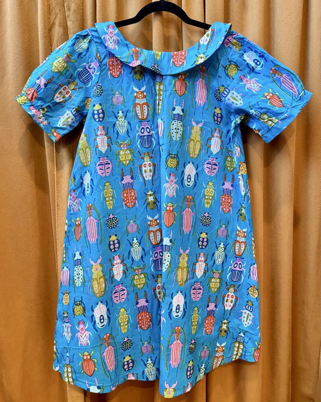 Squasht Charlotte Dress in Turquoise Bug Print